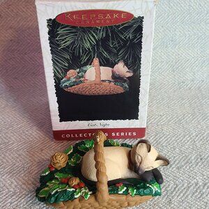 Vintage 1996 Hallmark “Cat naps” collector series Christmas ornament
